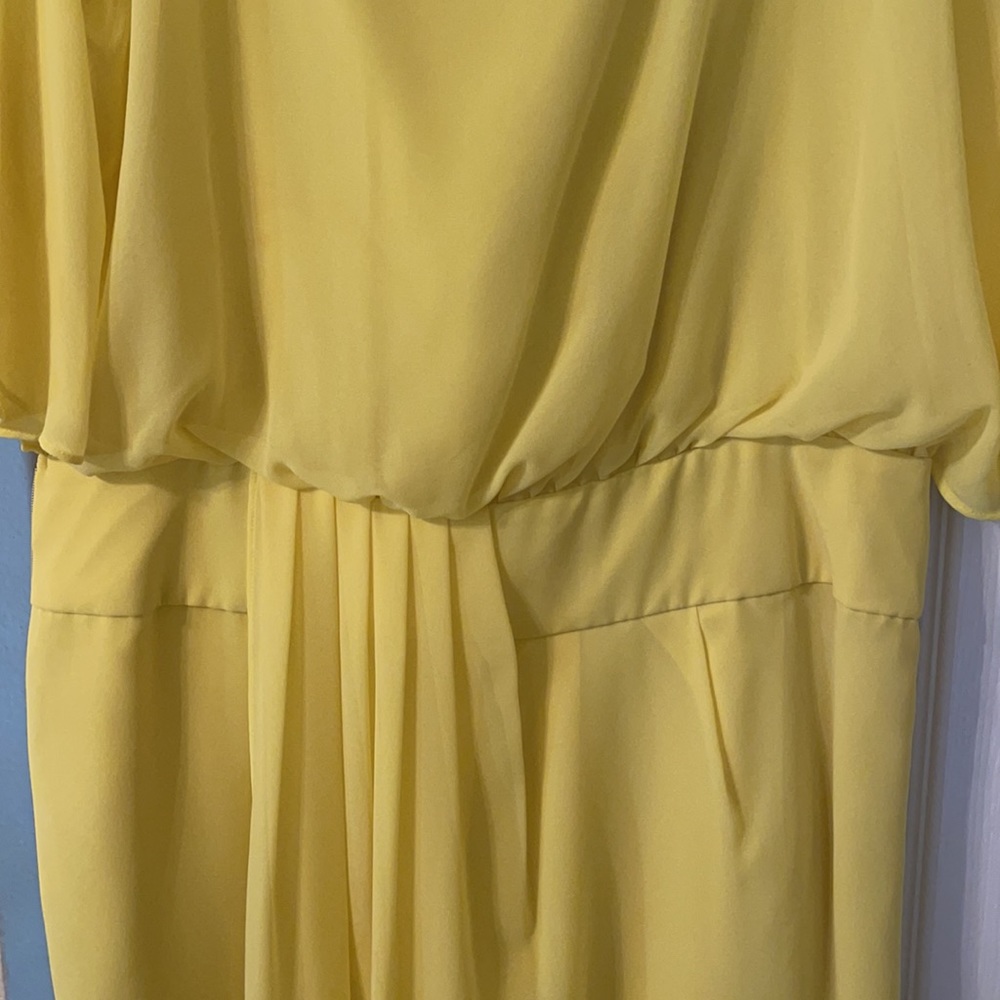 Gianni Bini Yellow flare dress- Large - Picture 3 of 5